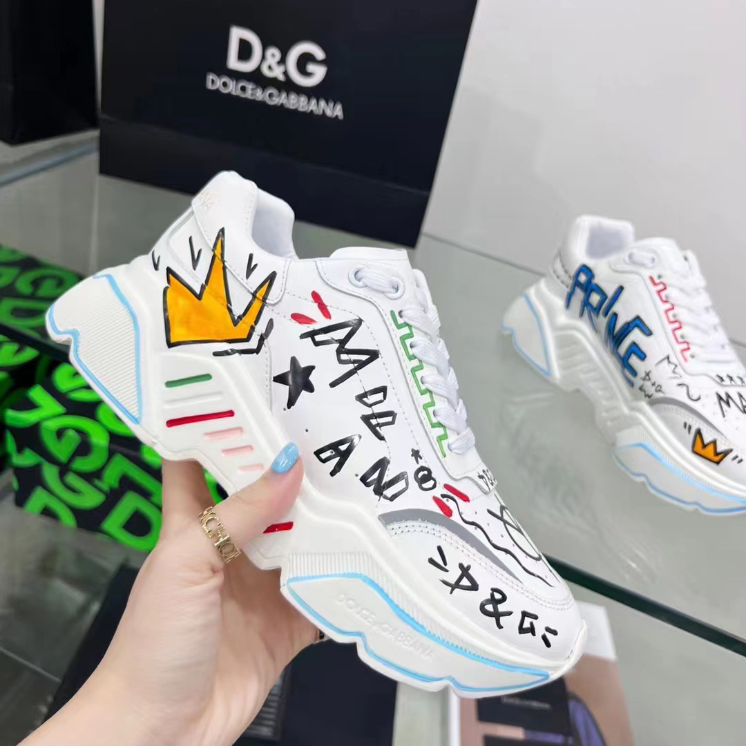 Dolce & Gabbana Calfskin Nappa Daymaster Sneakers - FashionPlug