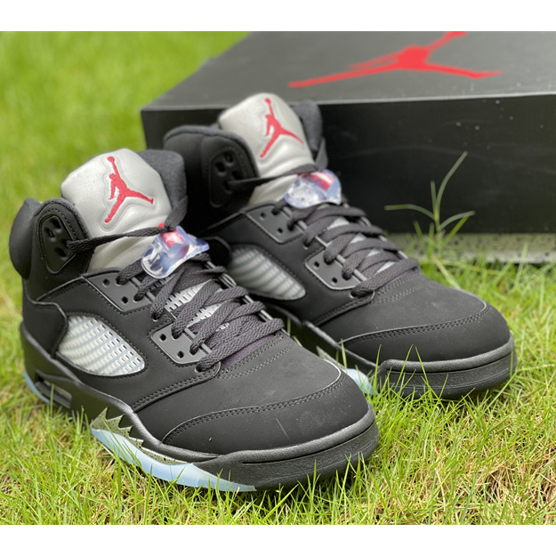 Air Jordan 5 “Metallic Black” Sneaker   845035 003 - FashionPlug
