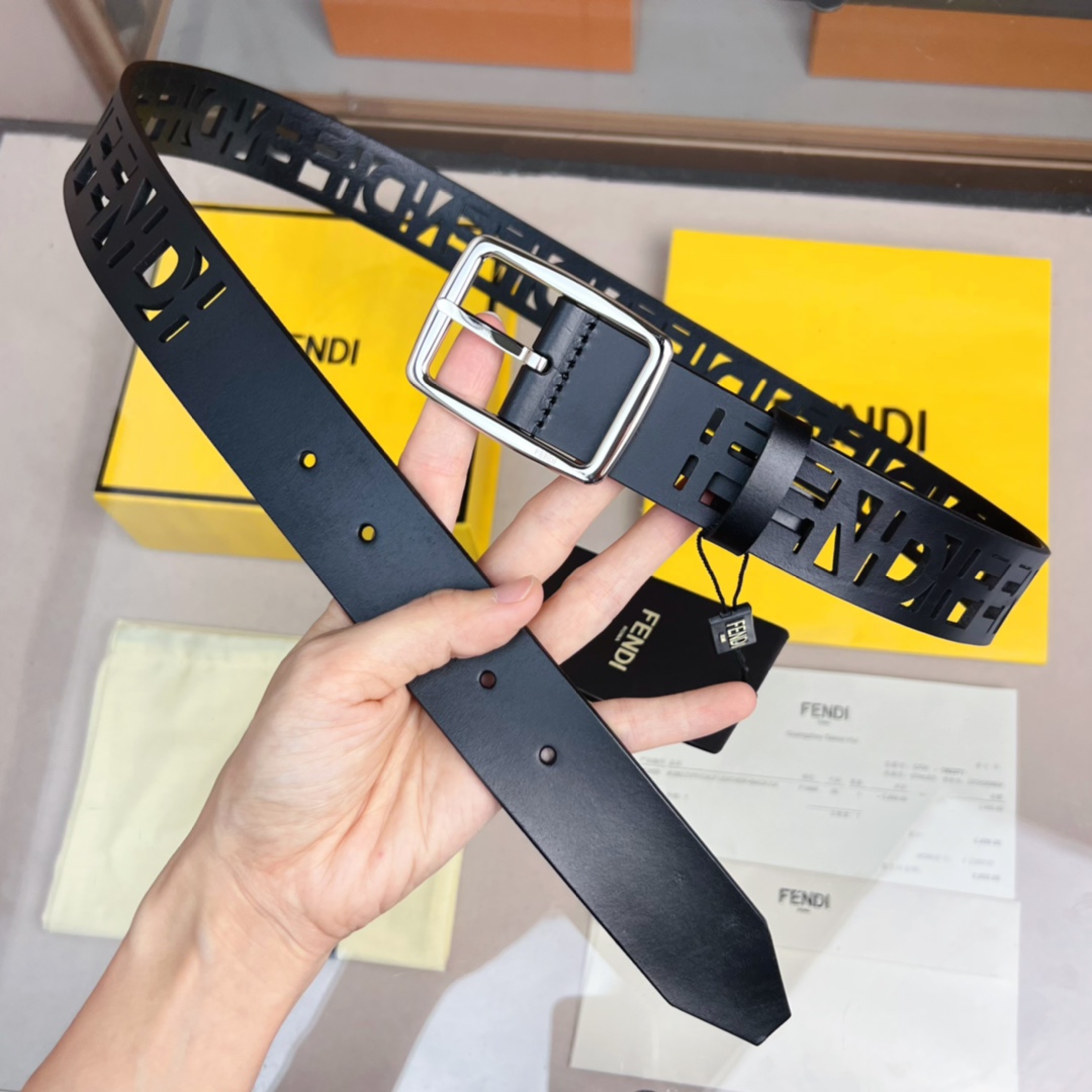 Fendi Leather Belt  - FashionPlug
