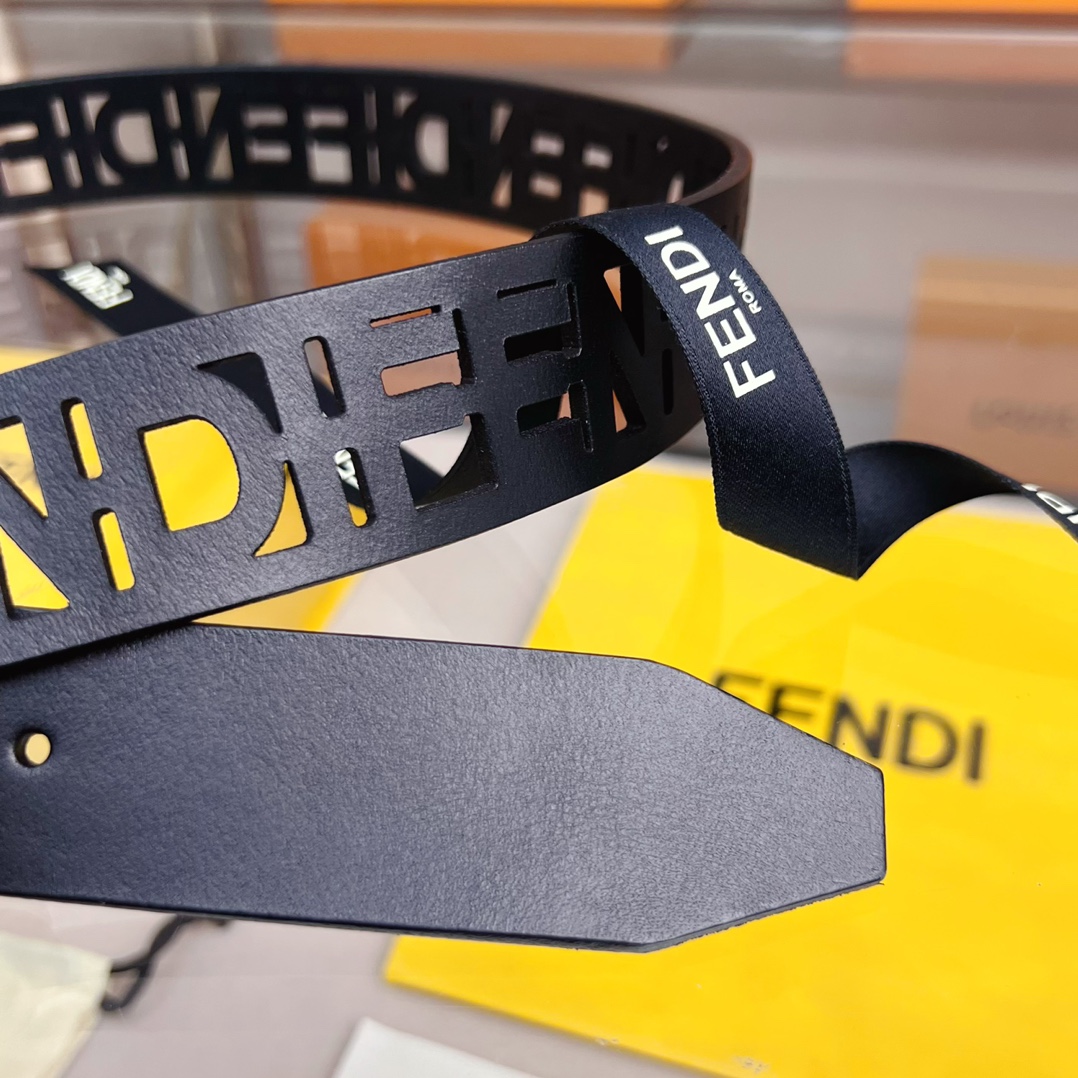 Fendi Leather Belt  - FashionPlug