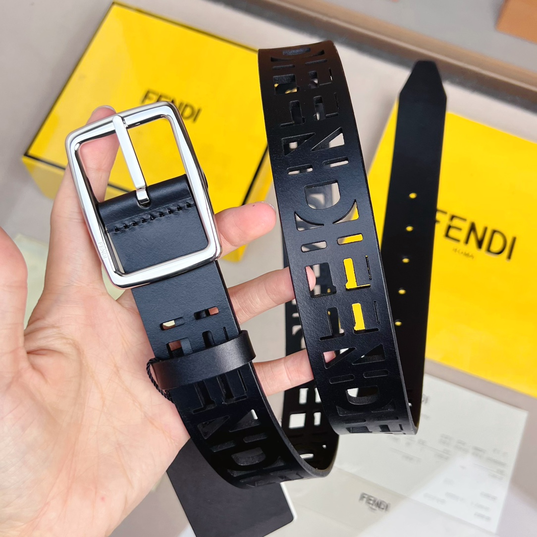 Fendi Leather Belt  - FashionPlug