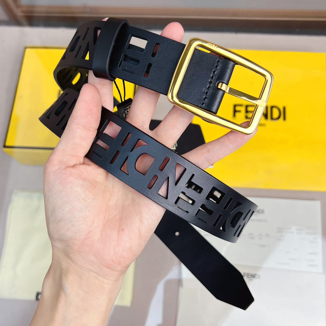 Fendi Leather Belt  - FashionPlug