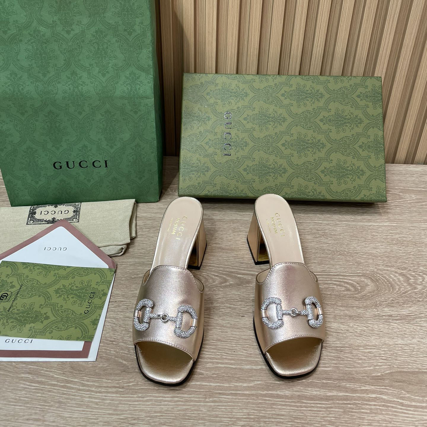 Gucci Women's Gucci Nojum Sandal With Heel Height Of 7.5cm - FashionPlug
