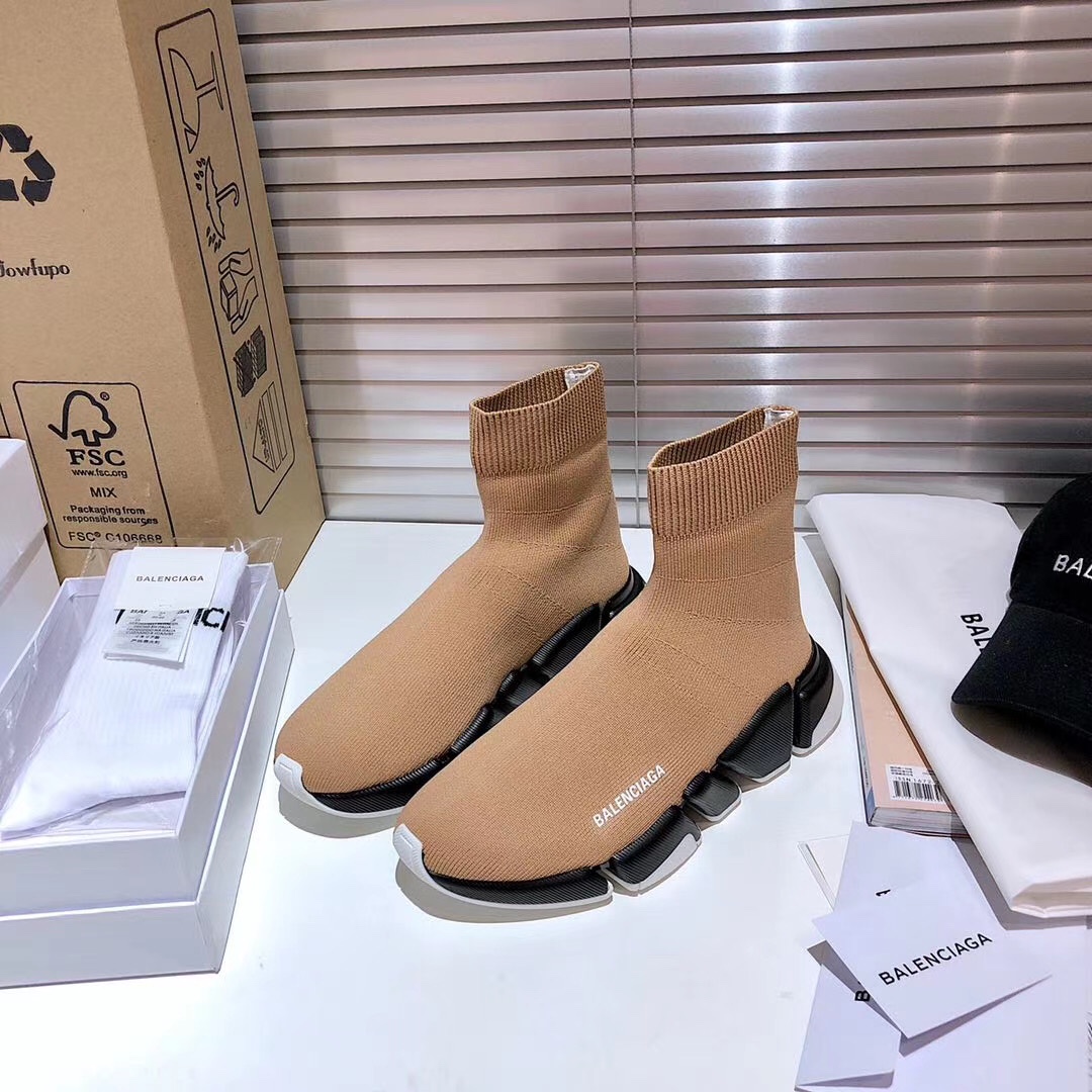 Balenciaga  Speed 2.0 Recycled Knit Sneaker  - FashionPlug