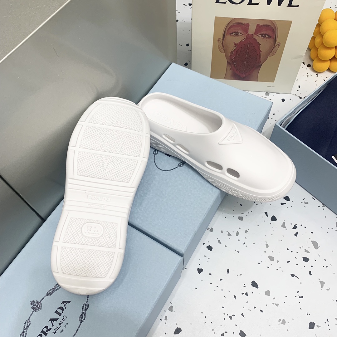 Prada Foam Rubber Mules - FashionPlug