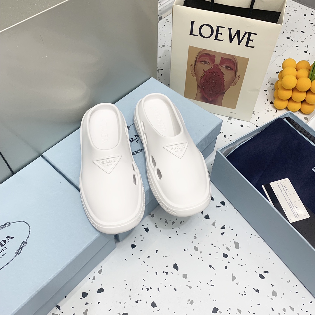 Prada Foam Rubber Mules - FashionPlug