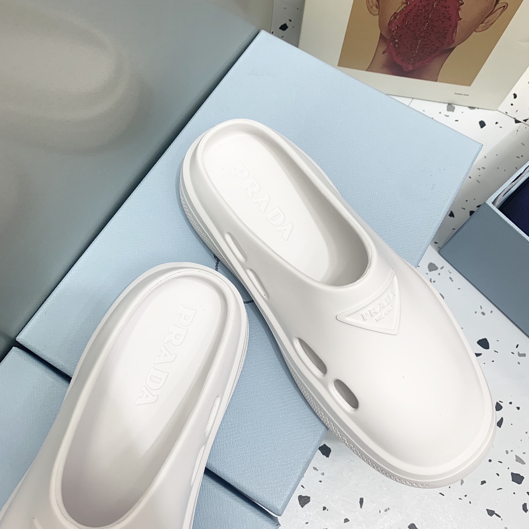 Prada Foam Rubber Mules - FashionPlug
