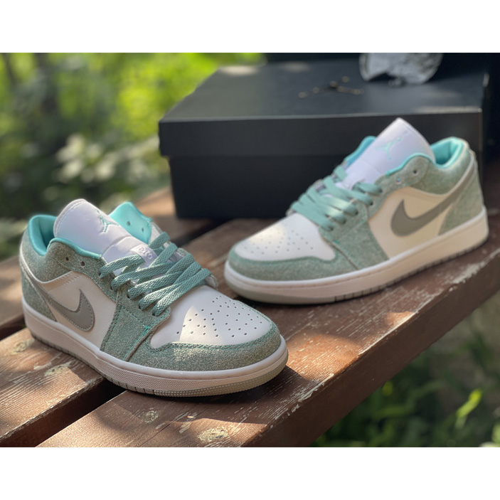 Air Jordan 1 Low ''New Emerald'' Sneaker  DN3705 301 - FashionPlug