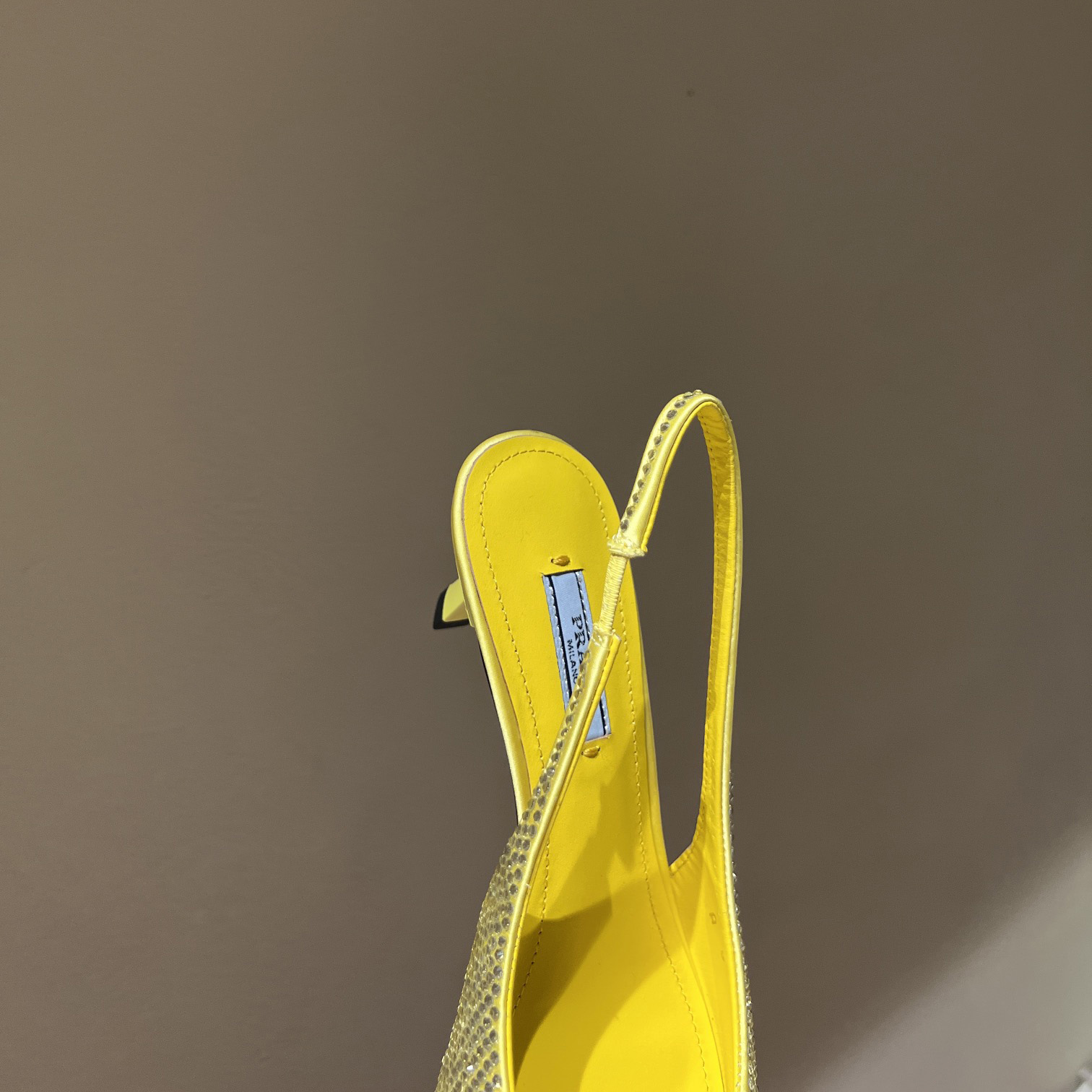 Prada Satin Sling-Back Pumps With Crystals(5.5cm) - FashionPlug