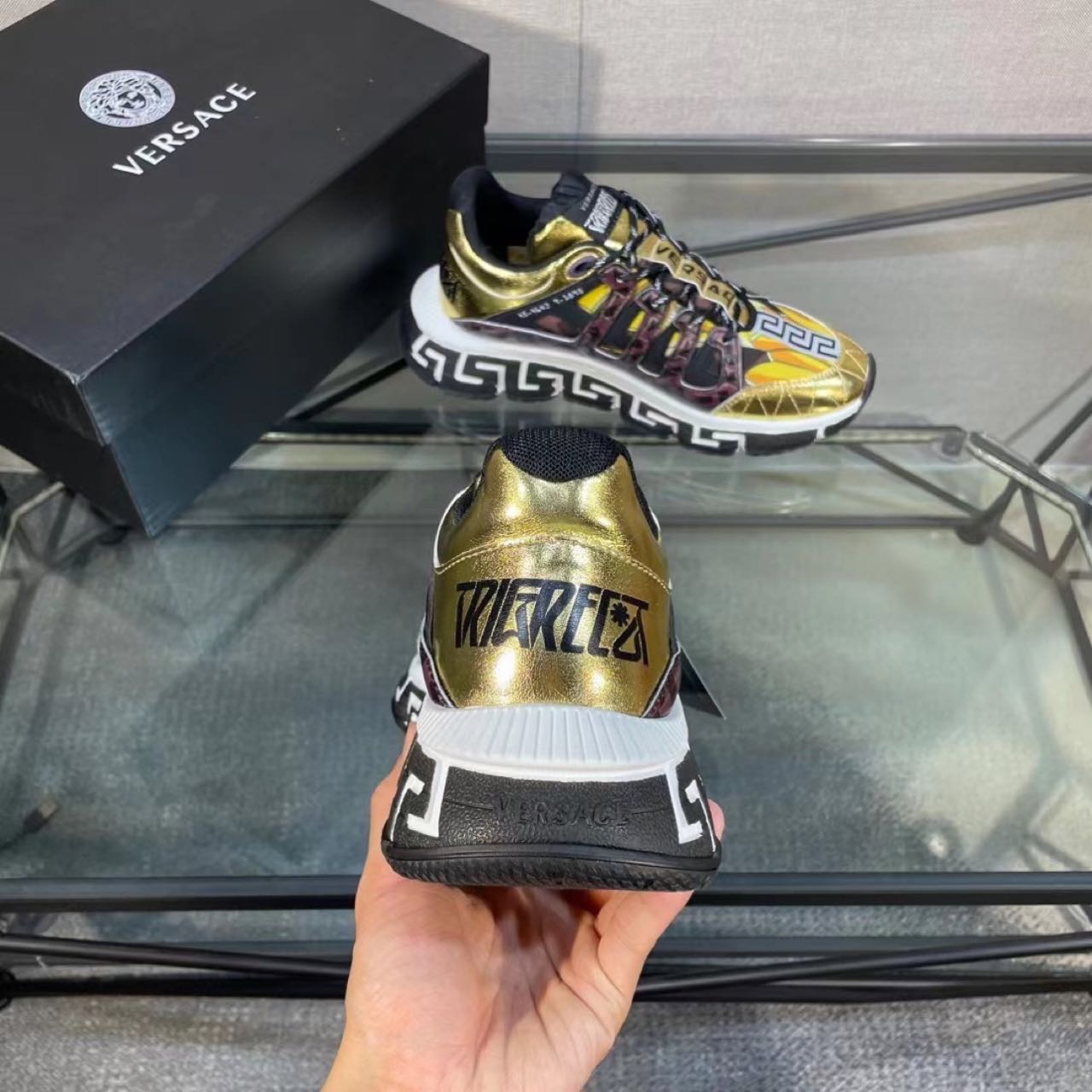 Versace Fendace Trigreca Sneakers - FashionPlug