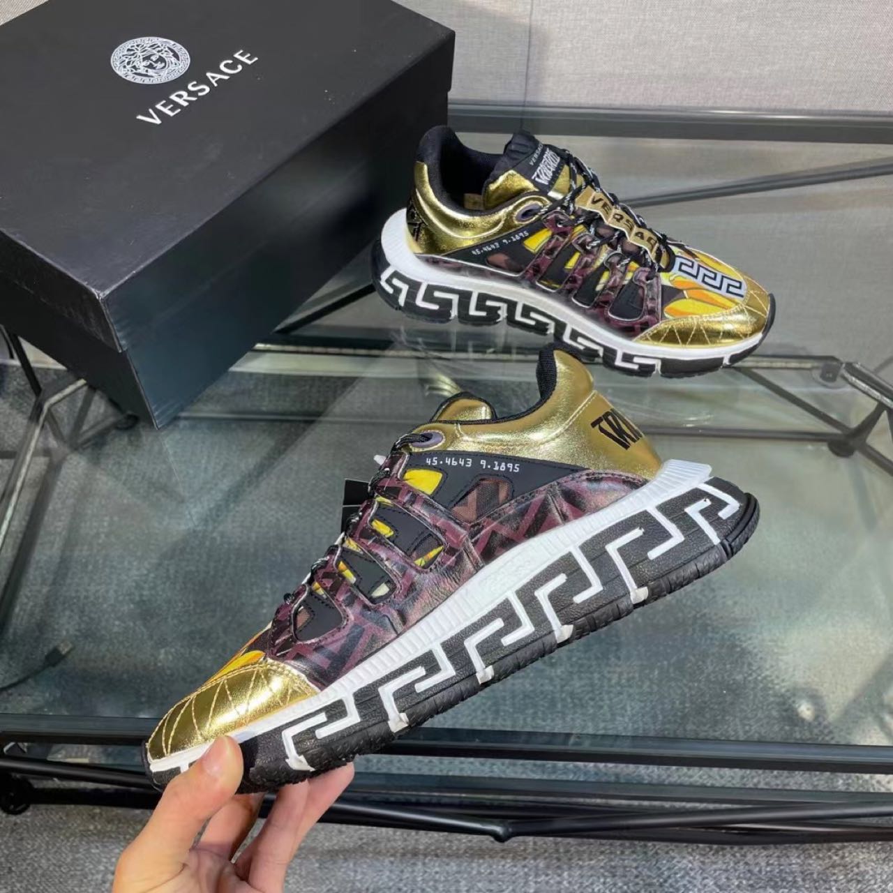 Versace Fendace Trigreca Sneakers - FashionPlug