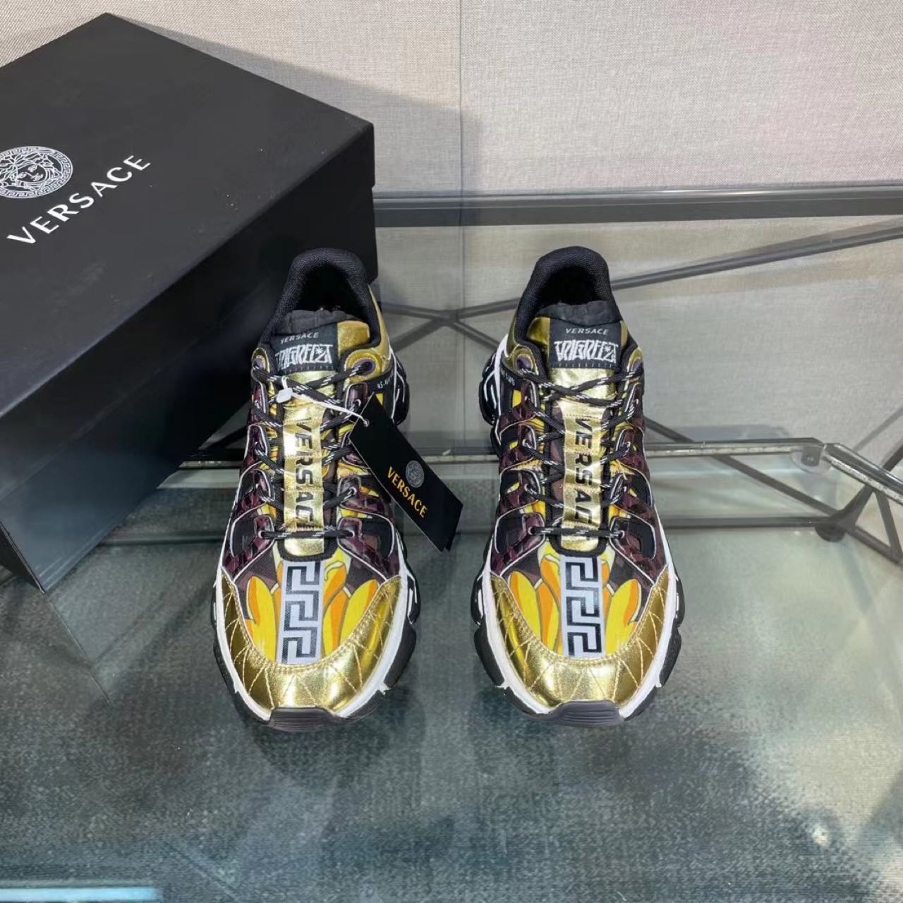 Versace Fendace Trigreca Sneakers - FashionPlug