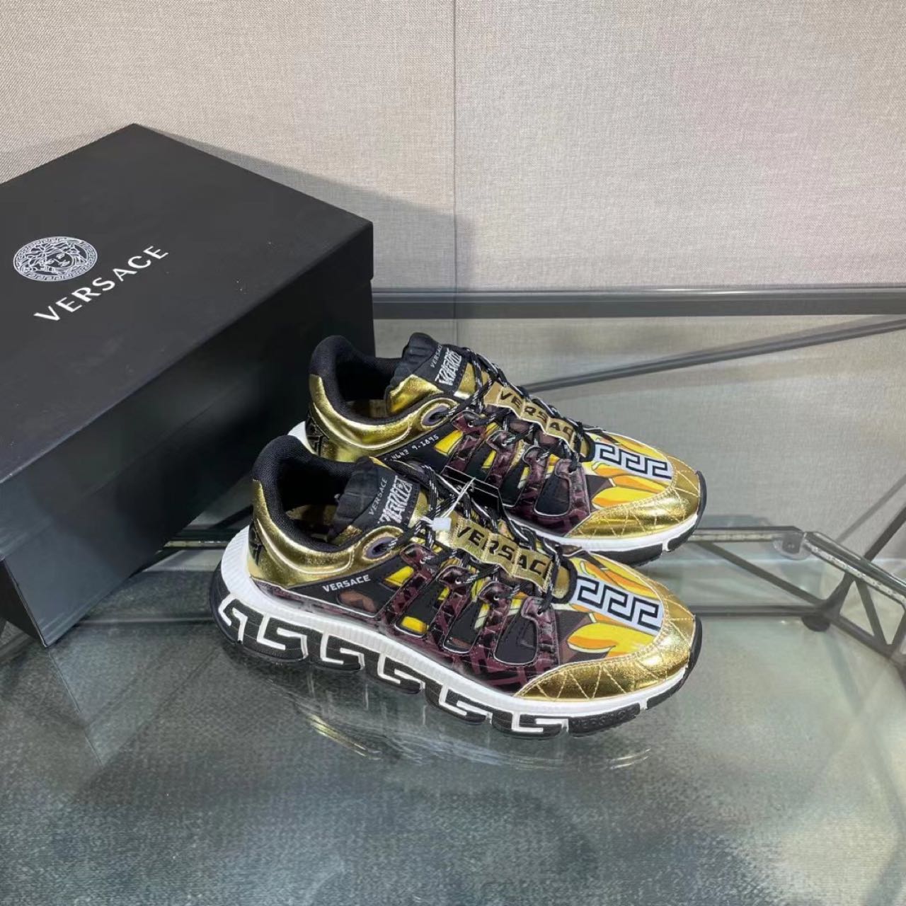 Versace Fendace Trigreca Sneakers - FashionPlug