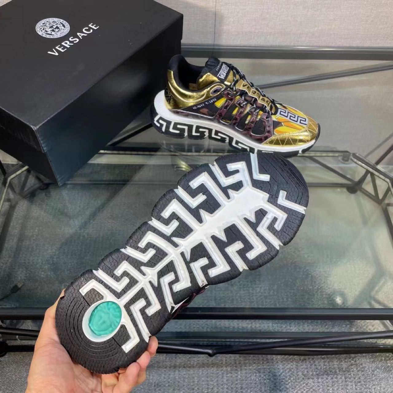Versace Fendace Trigreca Sneakers - FashionPlug