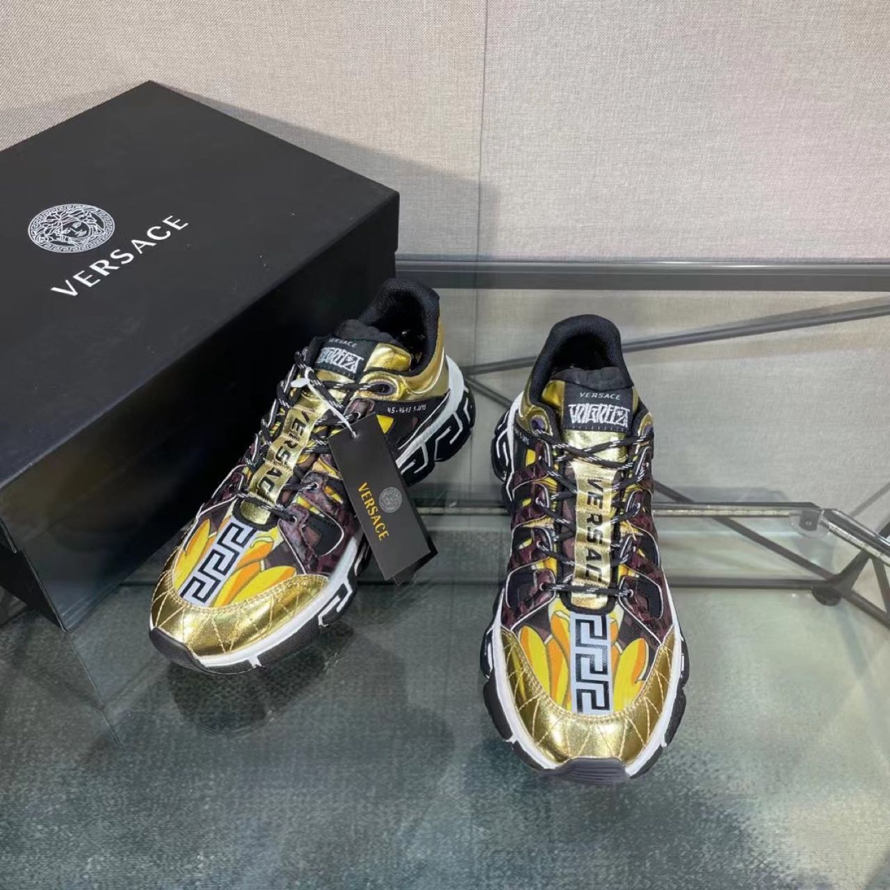 Versace Fendace Trigreca Sneakers - FashionPlug