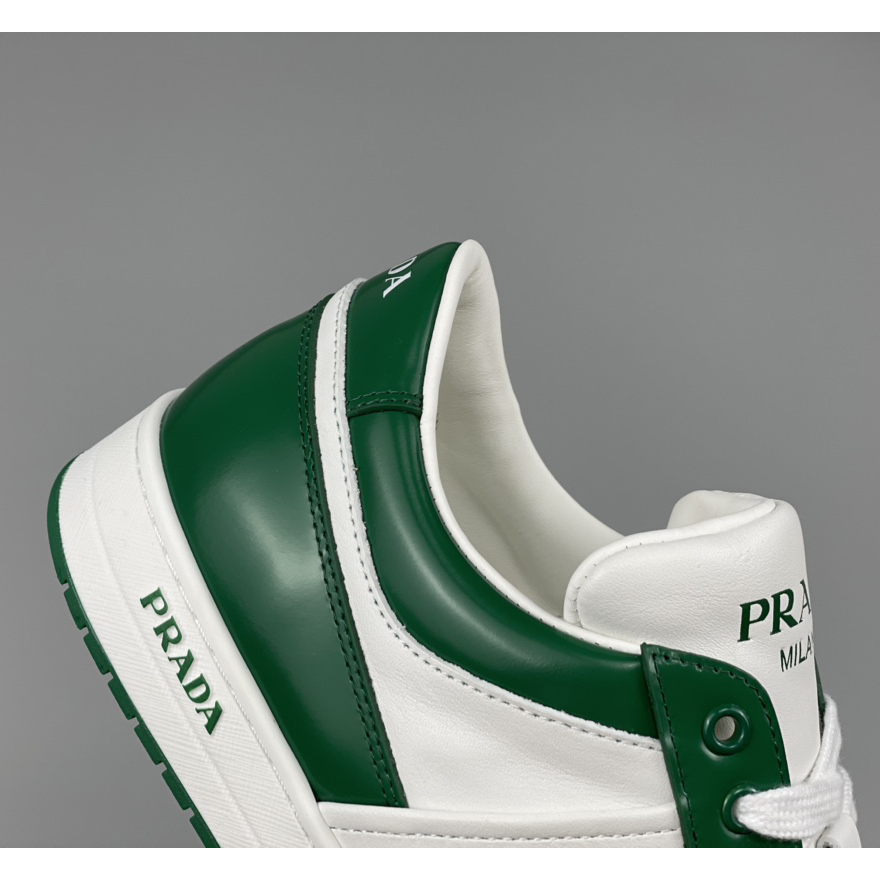 Prada Downtown Leather Sneakers - FashionPlug