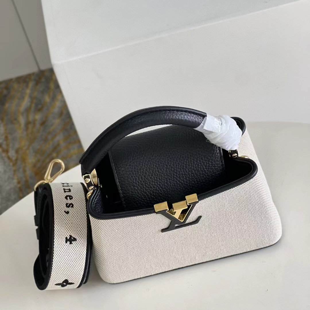 Louis Vuitton Capucines MM Handbag (21-14-8cm)   M59872 - FashionPlug