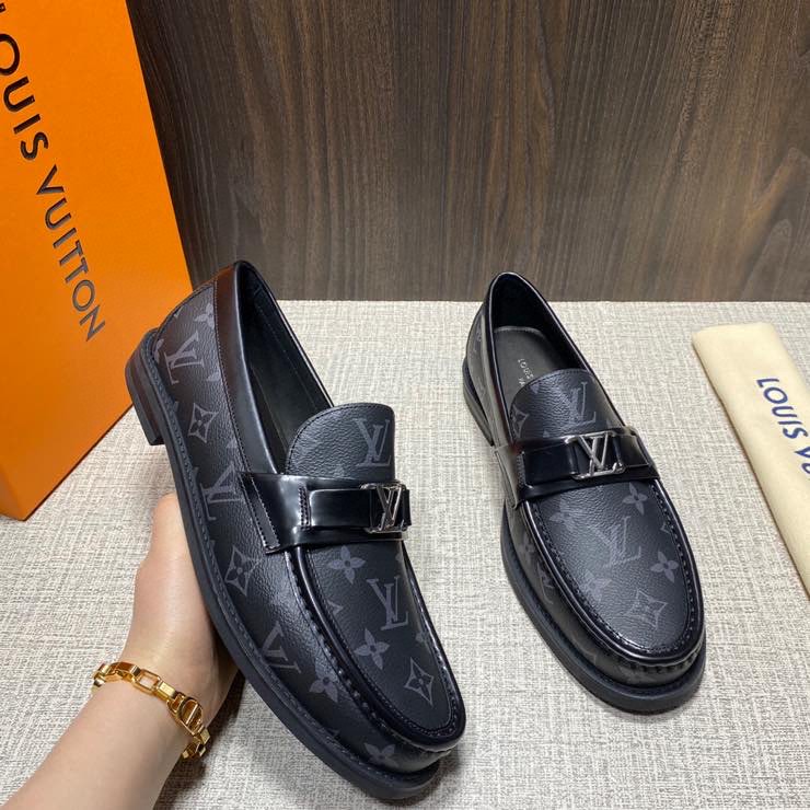 Louis Vuitton Major Loafer(Black) - FashionPlug