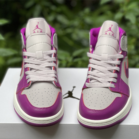 Air Jordan 1 Mid Magenta Sneaker    BQ6472-501 - FashionPlug
