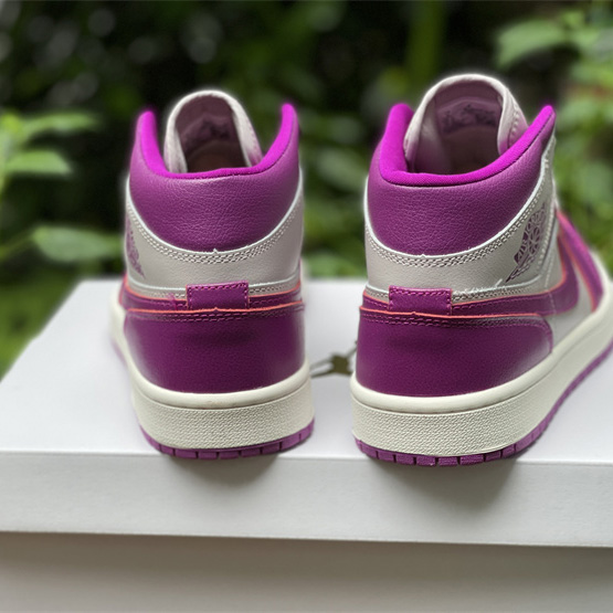 Air Jordan 1 Mid Magenta Sneaker    BQ6472-501 - FashionPlug