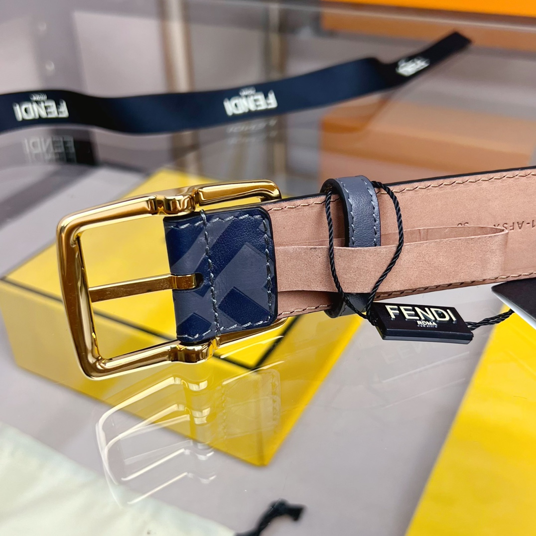 Fendi Leather Belt  - FashionPlug