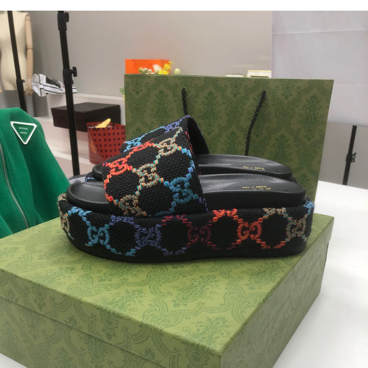 Gucci Platform Slide Sandal - FashionPlug