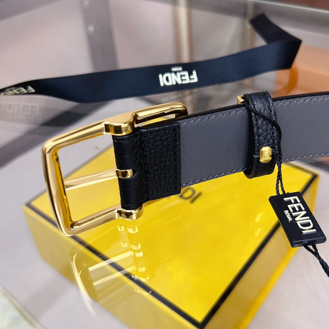 Fendi Leather Belt  - FashionPlug