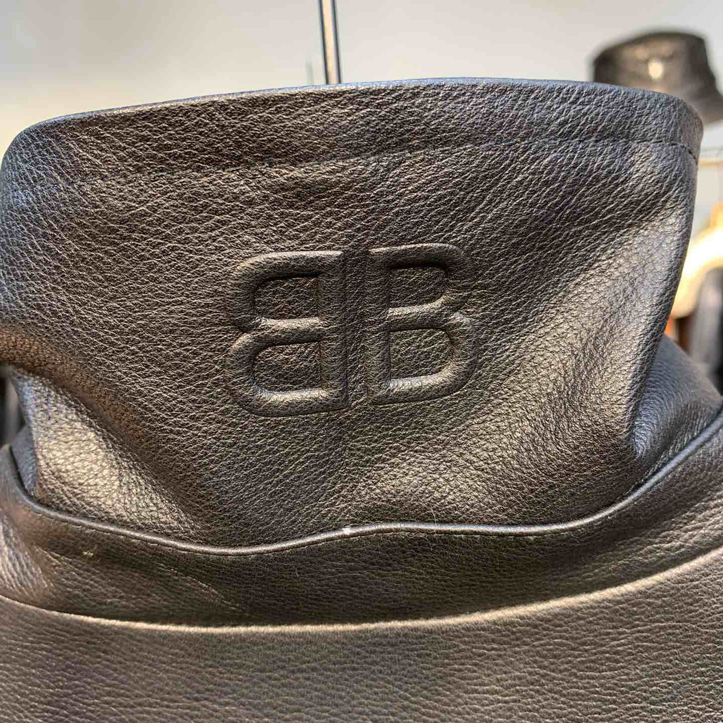 Balenciaga Upcycled Biker Jacket In Black Calfskin - FashionPlug