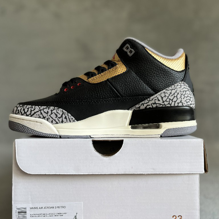 Jordan 3 Retro Black Gold  Sneakers  CK9246-067 - FashionPlug