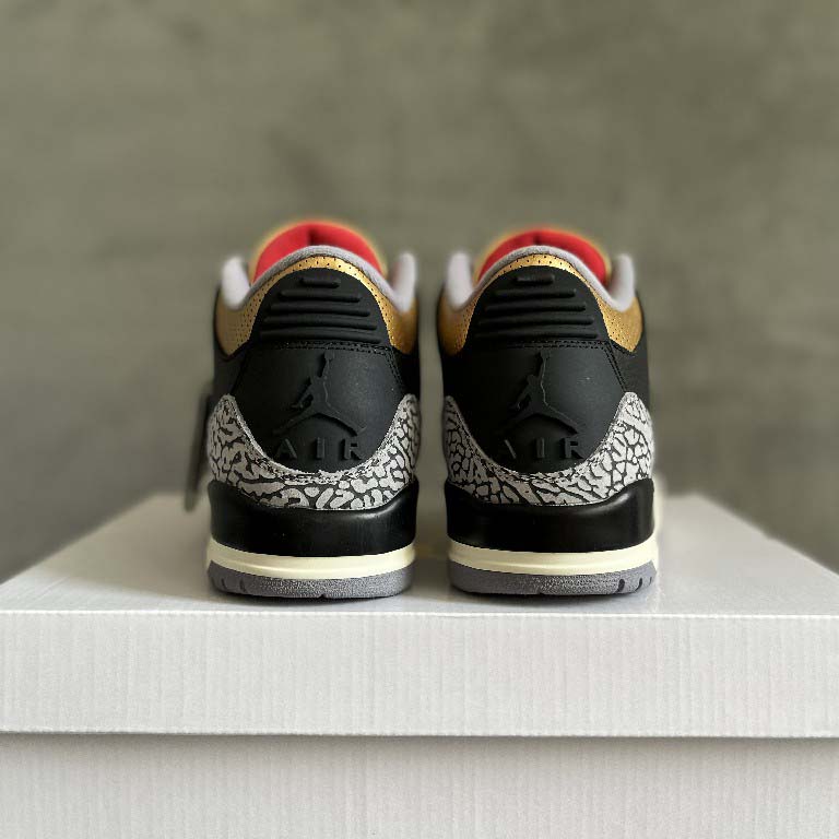 Jordan 3 Retro Black Gold  Sneakers  CK9246-067 - FashionPlug