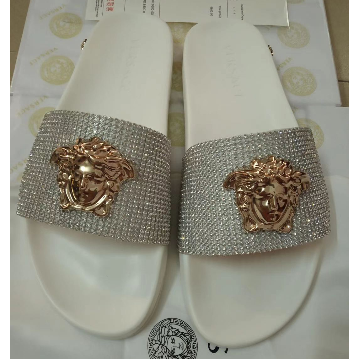 Versace Medusa Sandals  - FashionPlug