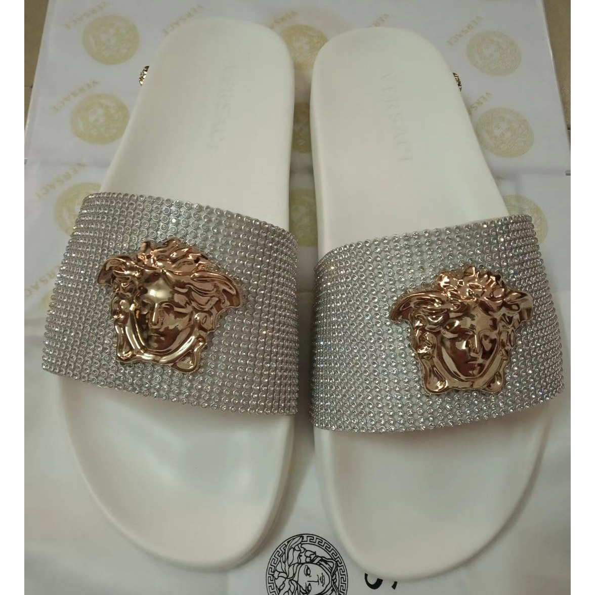 Versace Medusa Sandals  - FashionPlug