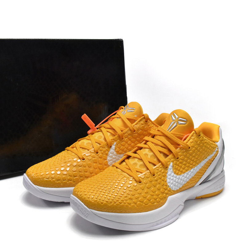 Nike Zoom Kobe VI TB Yellow Sneaker  454142-700 - FashionPlug