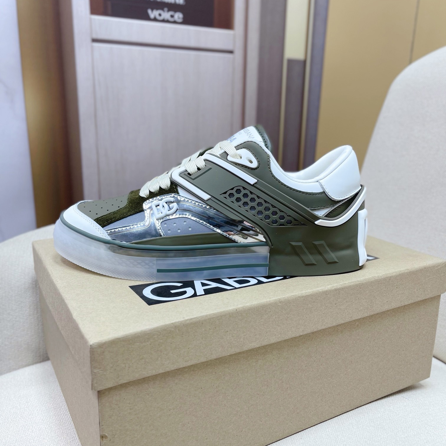 Dolce & Gabbana Calfskin Custom 2.Zero Sneakers - FashionPlug
