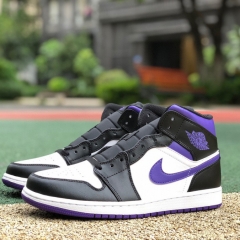 Air Jordan 1 Mid AJ1 Sneaker  554724-095 - FashionPlug