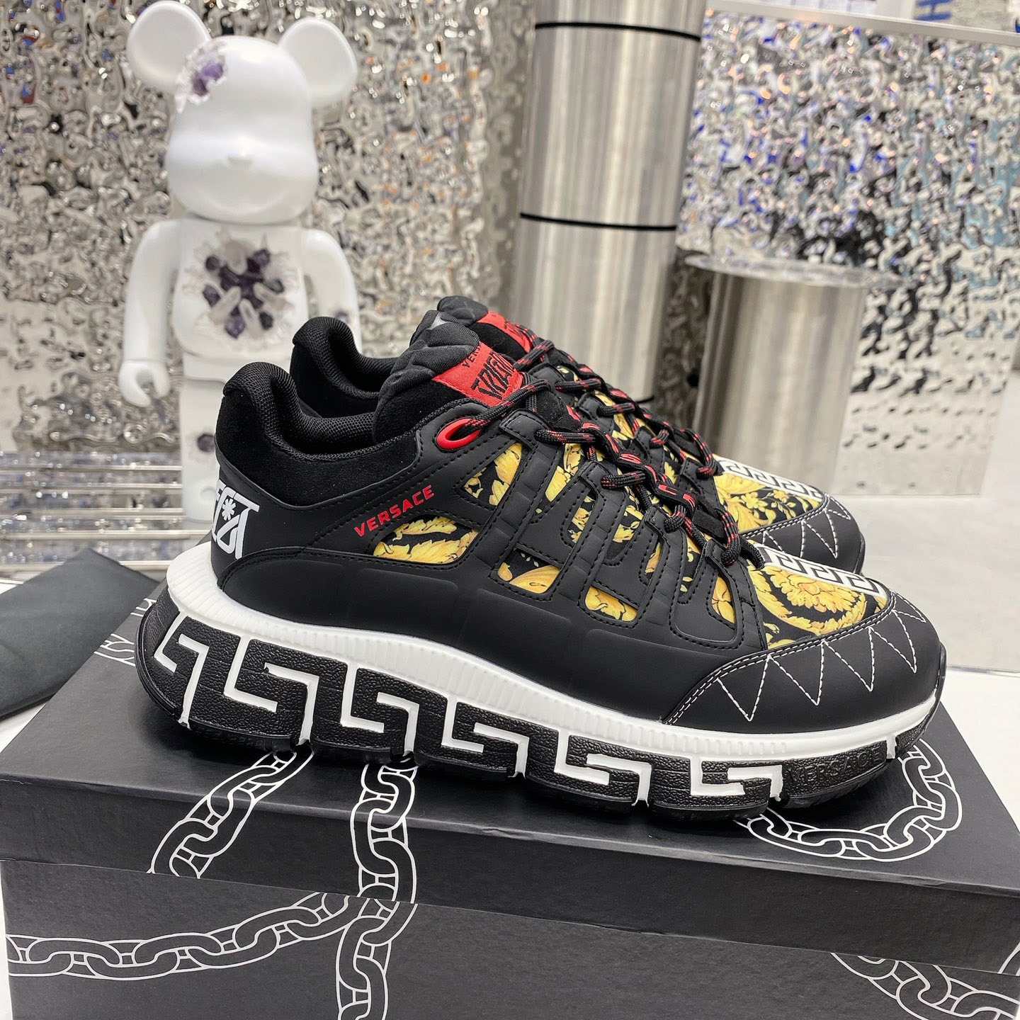 Versace Trigreca Sneakers  - FashionPlug