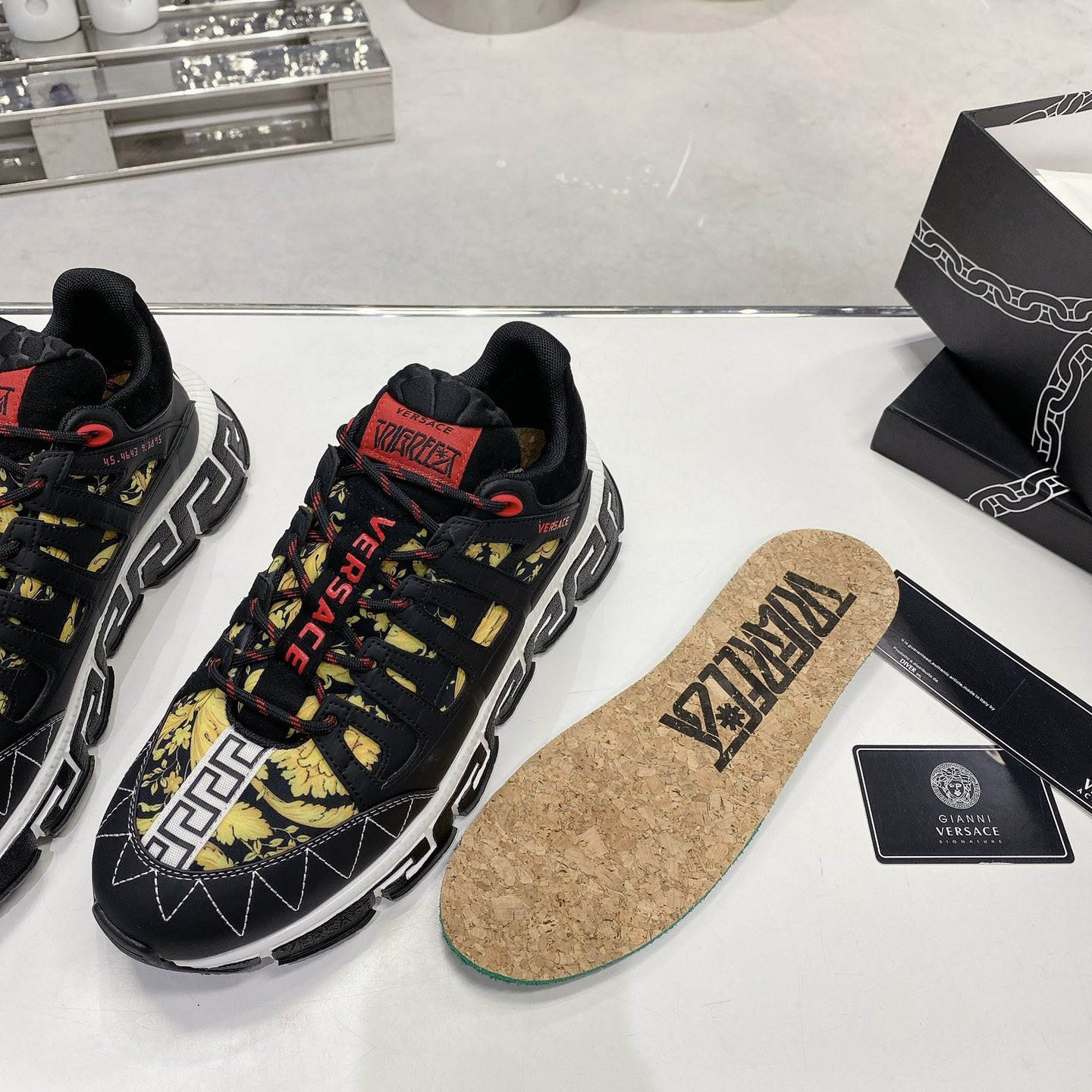Versace Trigreca Sneakers  - FashionPlug