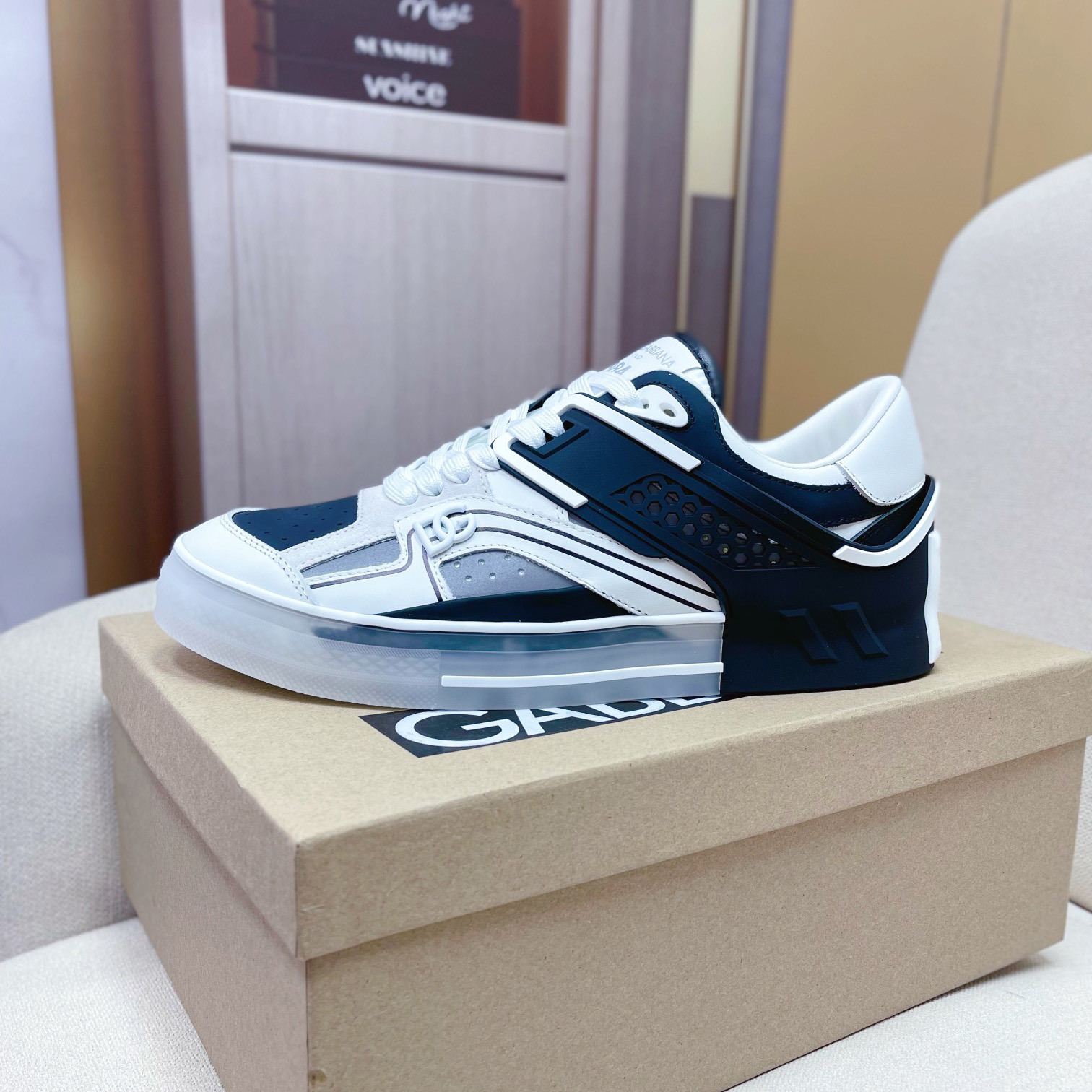 Dolce & Gabbana Calfskin Custom 2.Zero Sneakers - FashionPlug