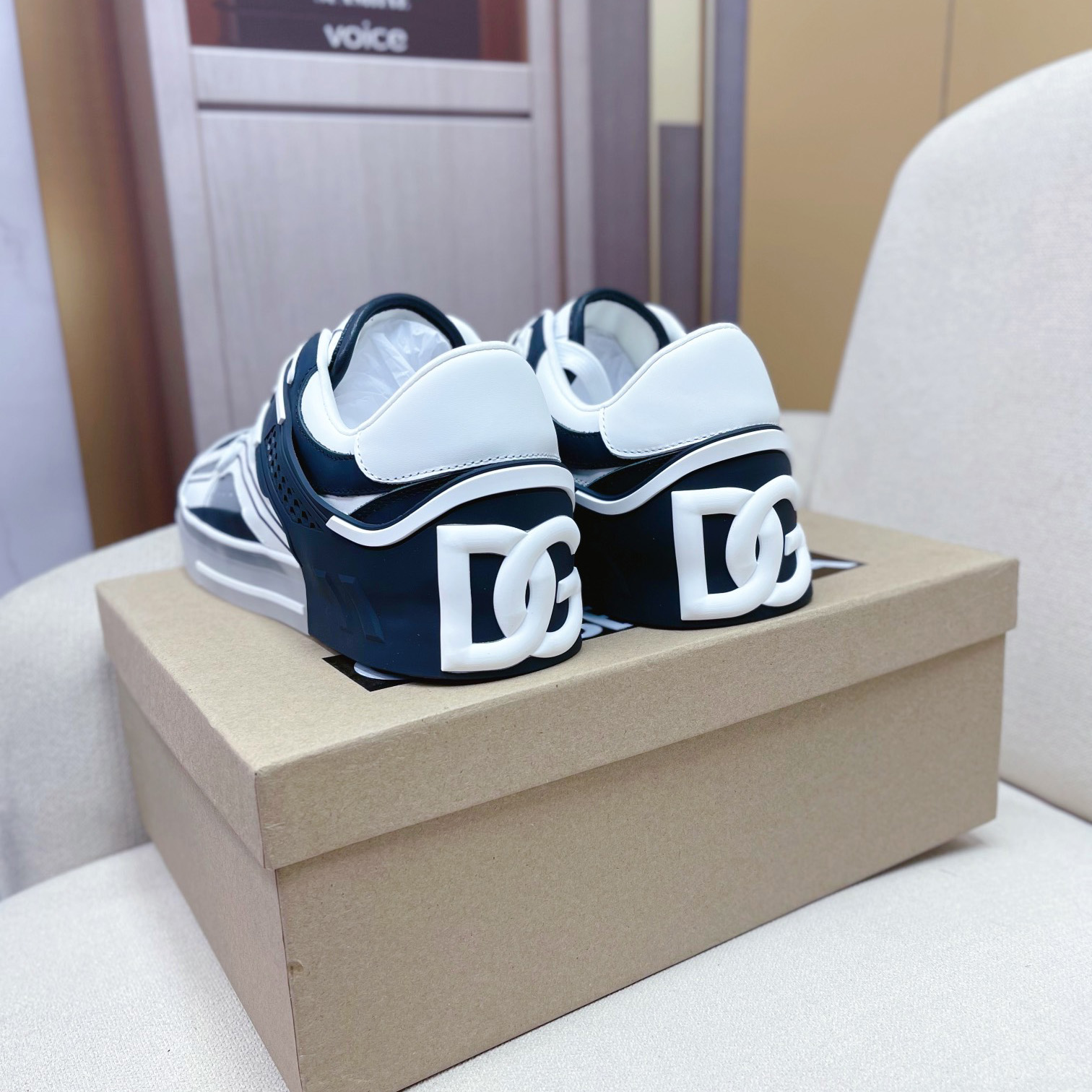 Dolce & Gabbana Calfskin Custom 2.Zero Sneakers - FashionPlug