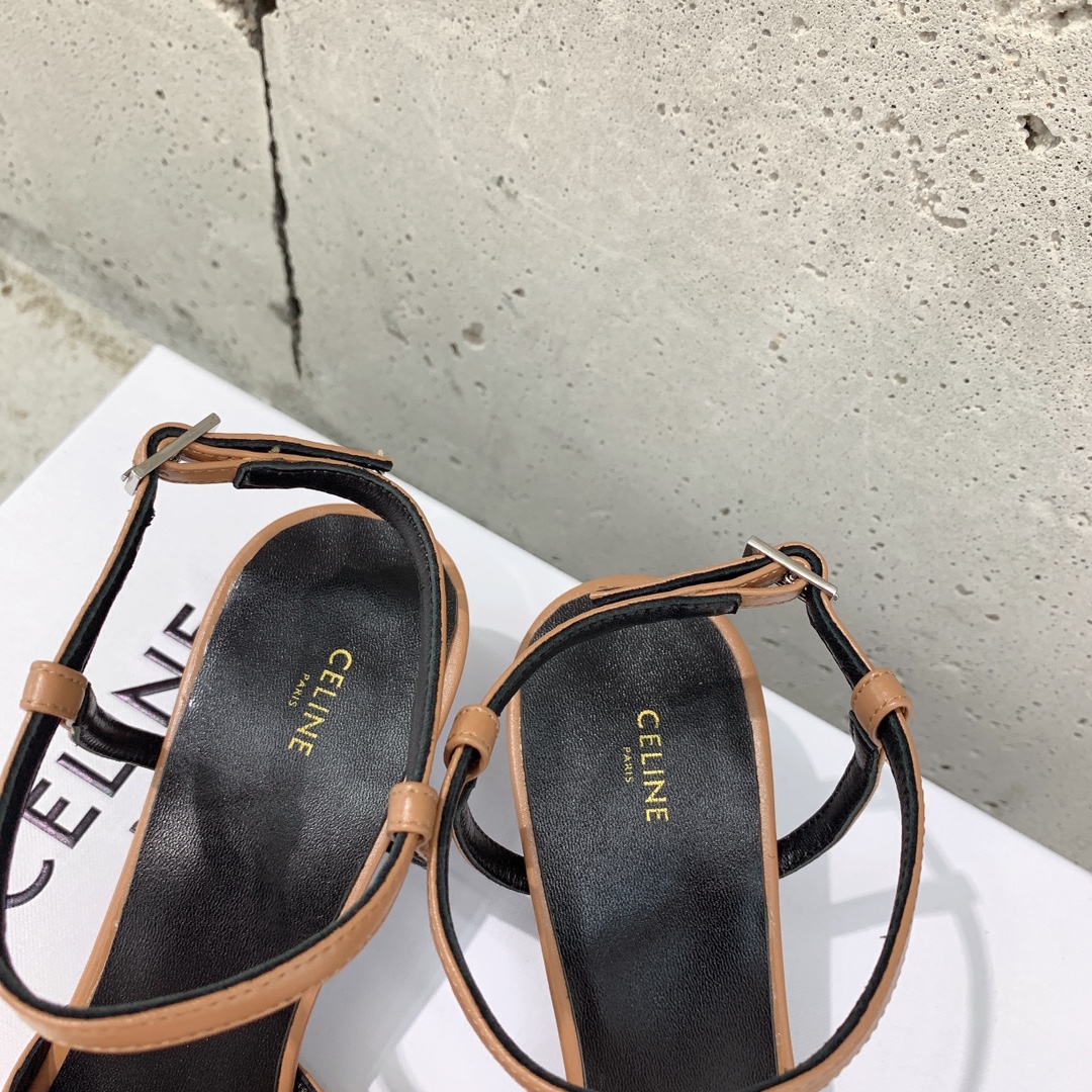 Celine Kitten With Metal Toe In Calfskin - FashionPlug
