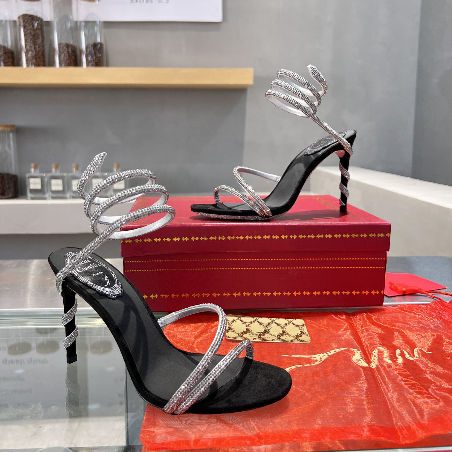 Rene Caovilla Cleo Rene Caovilla Sandal - FashionPlug