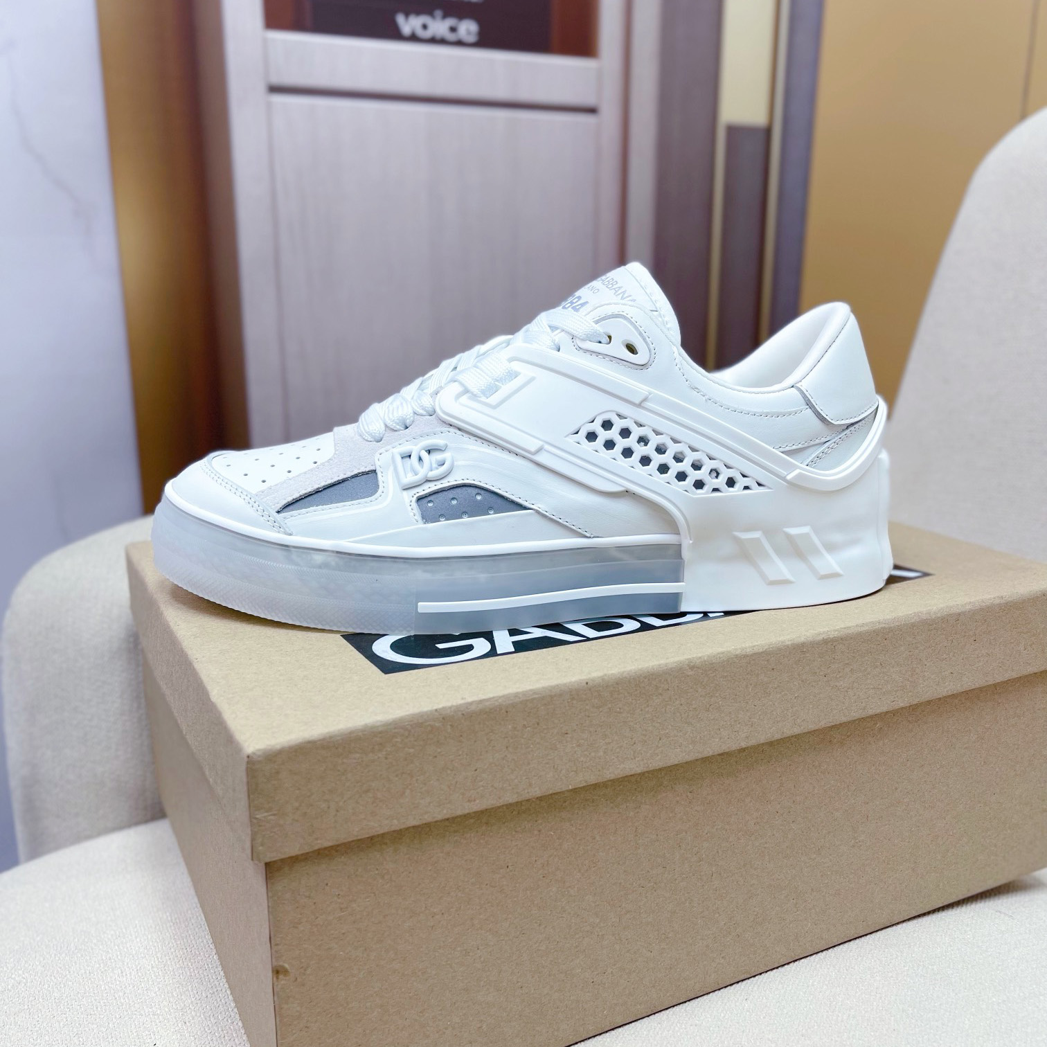 Dolce & Gabbana Calfskin Custom 2.Zero Sneakers - FashionPlug