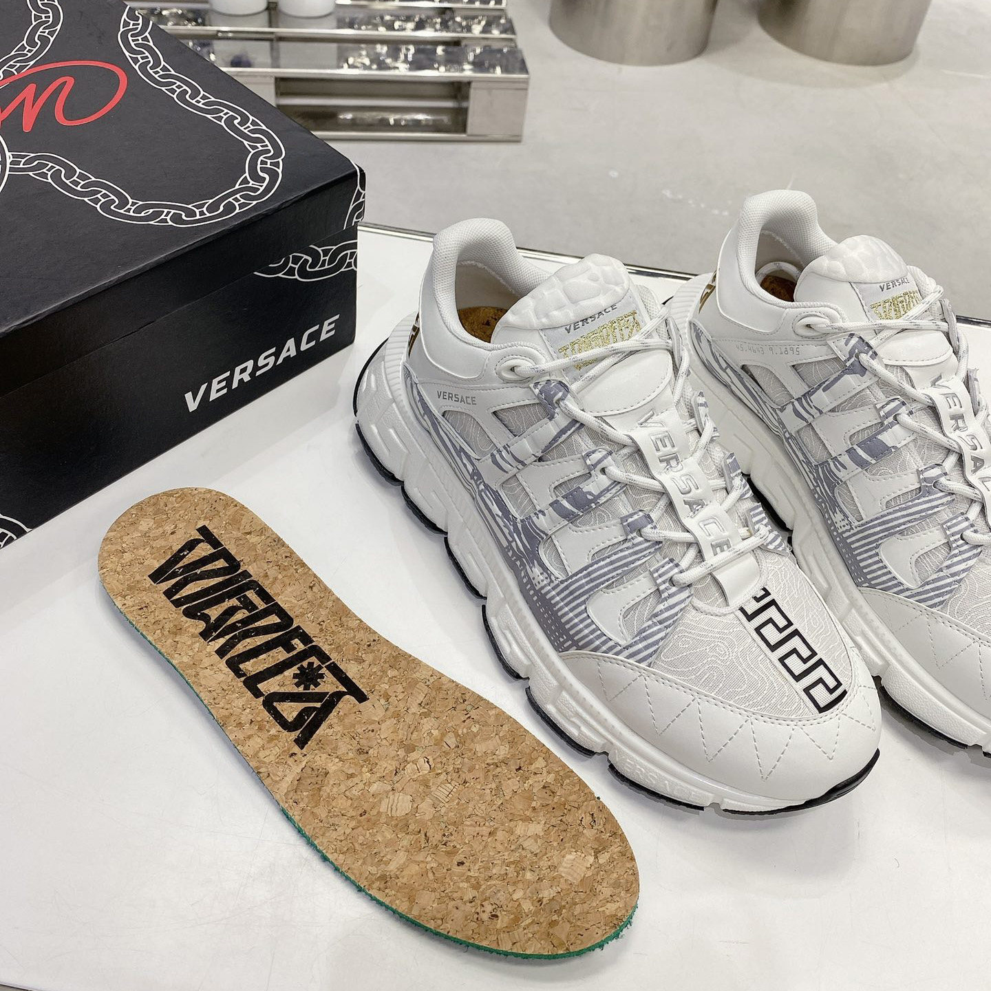 Versace Trigreca Sneakers  - FashionPlug