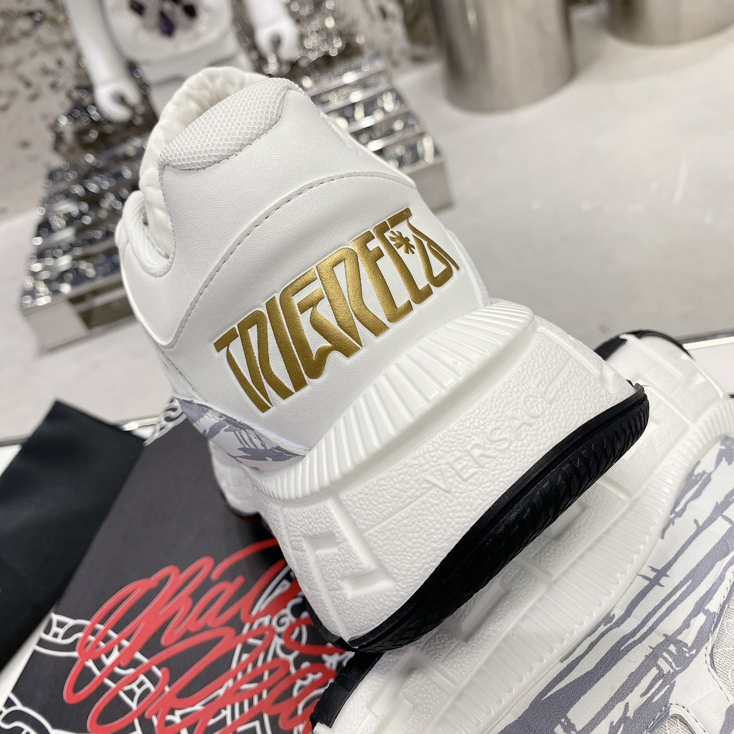 Versace Trigreca Sneakers  - FashionPlug