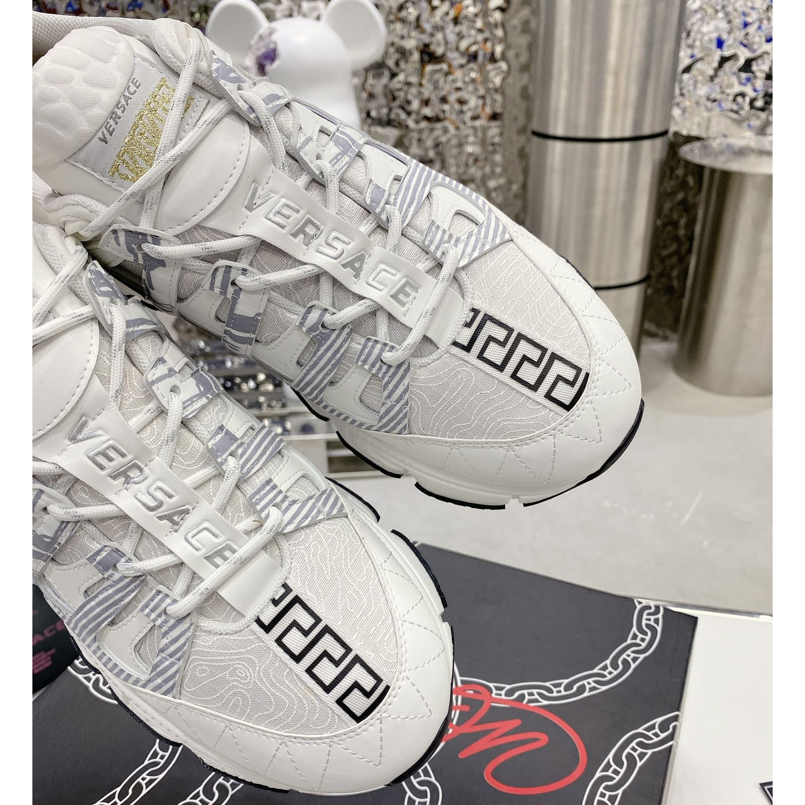 Versace Trigreca Sneakers  - FashionPlug