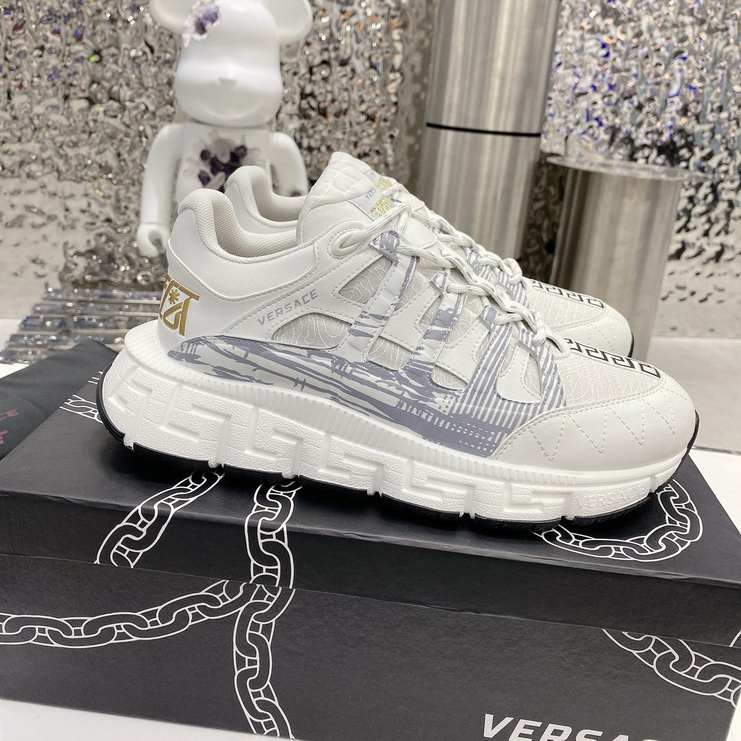 Versace Trigreca Sneakers  - FashionPlug
