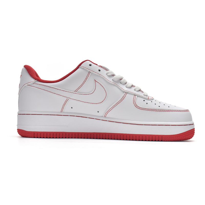 Nike Air Force 1 Low Contrast Stitch Red Sneaker   CV1724-100  - FashionPlug