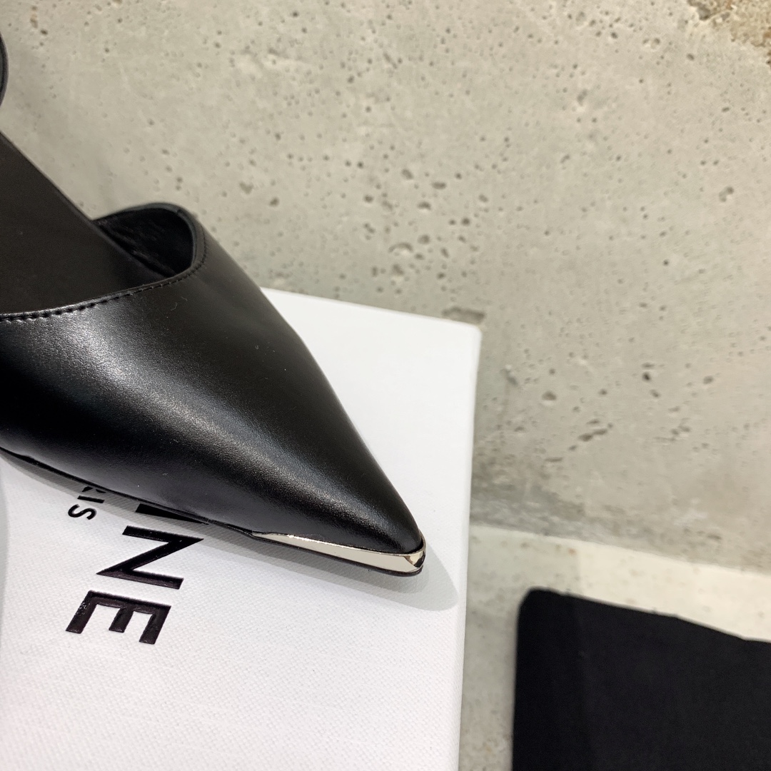 Celine Kitten With Metal Toe In Calfskin - FashionPlug
