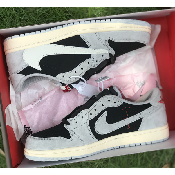 Travis Scott x Fragment x Air Jordan 1 Low Sneaker   DM7866-010  - FashionPlug