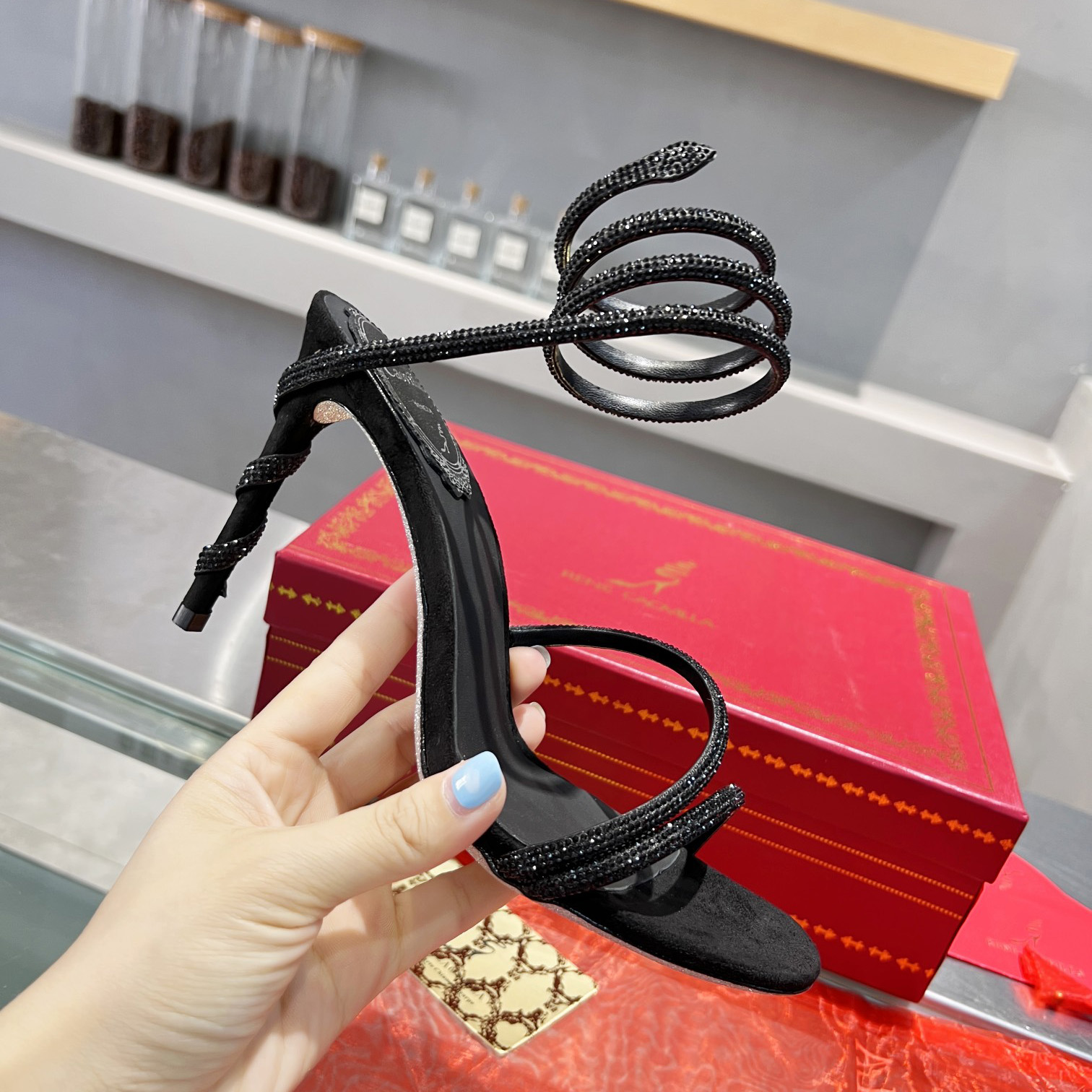 Rene Caovilla Cleo Rene Caovilla Sandal - FashionPlug